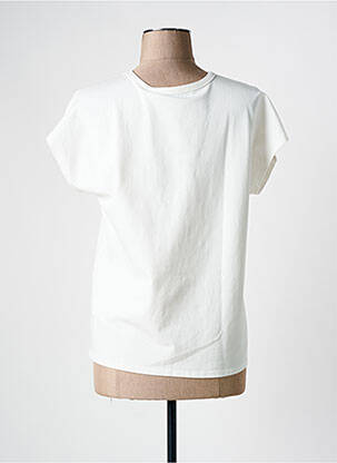 T-shirt sérigraphie manches courtes beige RINO & PELLE femme