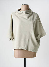 T-shirt stretch manches 3/4 vert GERSHON BRAM femme