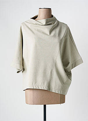 T-shirt stretch manches 3/4 vert GERSHON BRAM femme