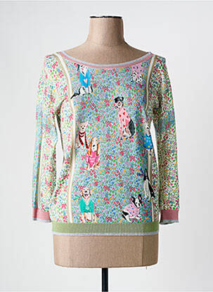 Pull col bateau manches longues vert JEI'S BY LETIZIA DENARO femme