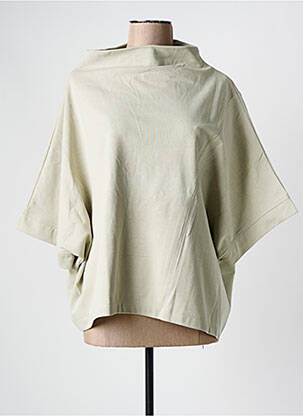 T-shirt stretch manches 3/4 vert GERSHON BRAM femme