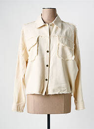 Veste casual coupe droite beige EVA KAYAN femme