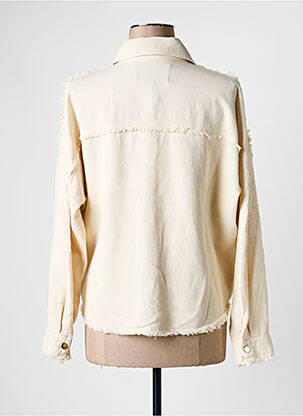 Veste casual coupe droite beige EVA KAYAN femme