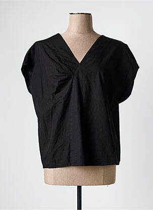 Blouse manches courtes manches courtes noir NÜ femme