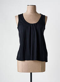 Débardeur stretch sans manche noir SCORZZO femme