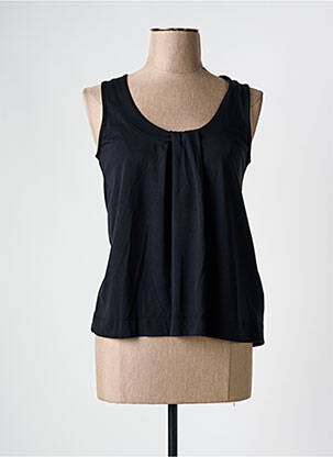 Débardeur stretch sans manche noir SCORZZO femme
