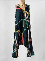 Combi-pantalon tissage crêpe sans manche noir OZAI N KU femme