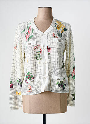 Gilet manches longues beige JEI'S BY LETIZIA DENARO pour femme