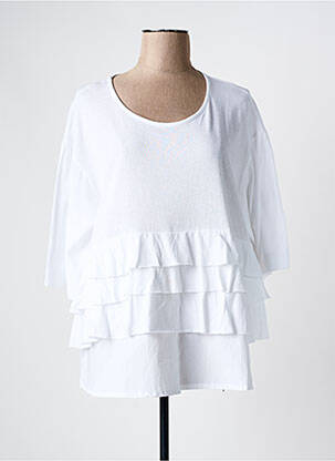 Tunique manches longues blanc ALEMBIKA pour femme