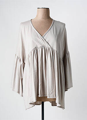 Tunique manches longues gris KEDZIOREK pour femme