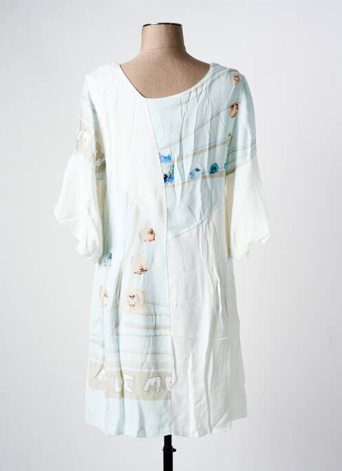 Robe courte manches courtes manches courtes blanc ELISA CAVALETTI femme