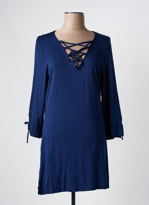 Robe de plage coupe cintrée bleu YSABEL MORA femme