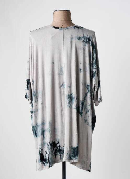 Tunique manches longues col v gris KEDZIOREK femme