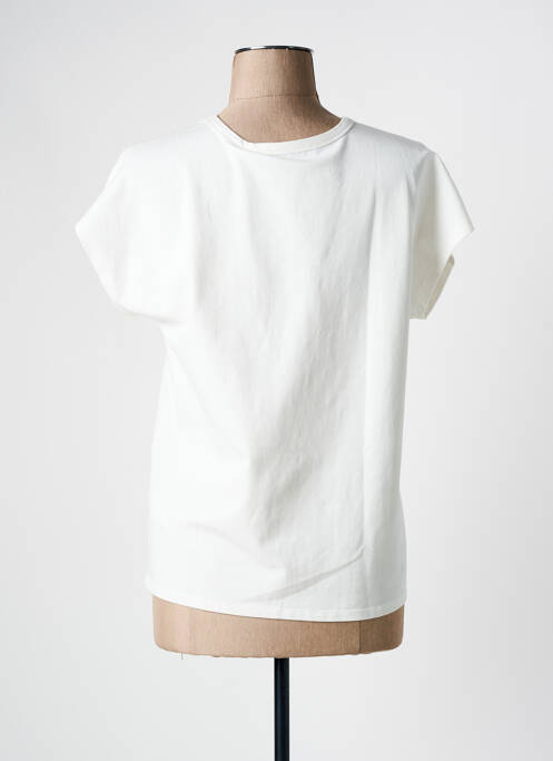T-shirt sérigraphie manches courtes beige RINO & PELLE femme