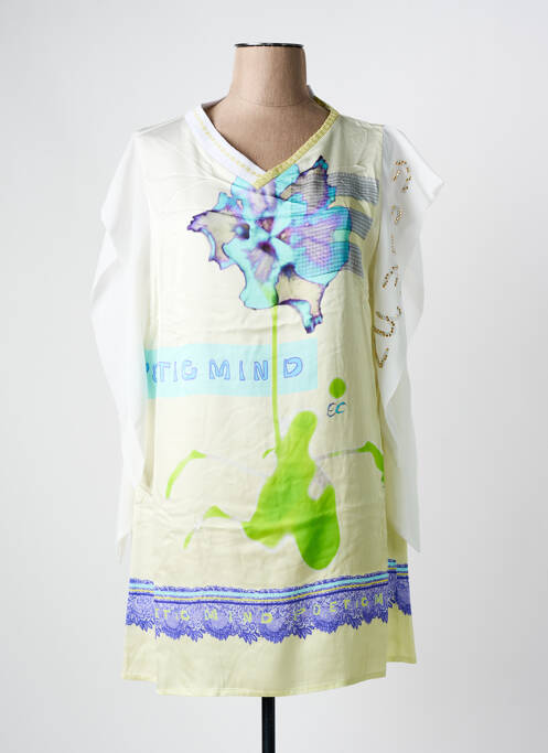 Tunique manches courtes jaune ELISA CAVALETTI pour femme