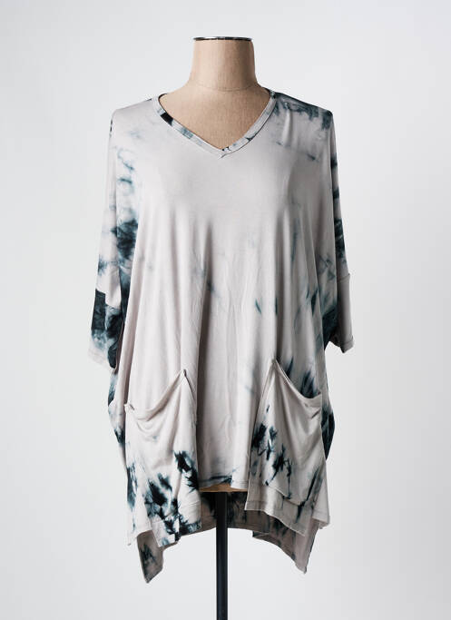 Tunique manches longues gris KEDZIOREK pour femme