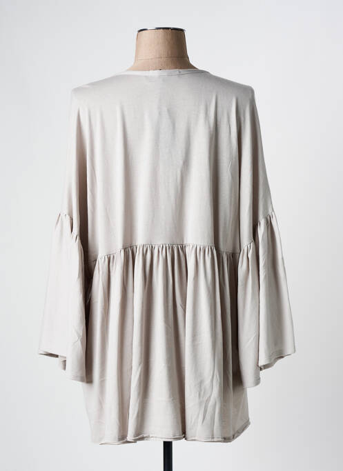 Tunique manches longues gris KEDZIOREK pour femme