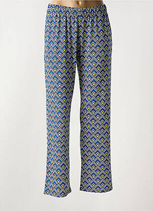 Pantalon droit stretch taille normale bleu VANIA femme