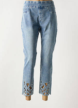 Jean coupe mom stretch taille normale bleu JOSEPH RIBKOFF femme