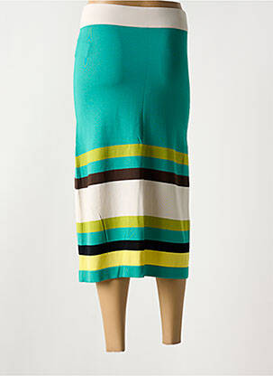 Jupe longue coupe droite vert SCORZZO femme