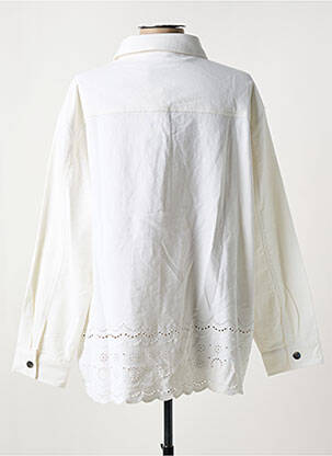 Veste casual coupe droite blanc CISO femme