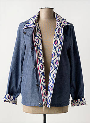 Veste casual coupe droite bleu BOCA BOKA femme