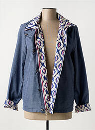 Veste casual coupe droite bleu BOCA BOKA femme