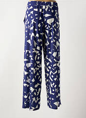 Pantalon droit bleu REVER MILE pour femme seconde vue