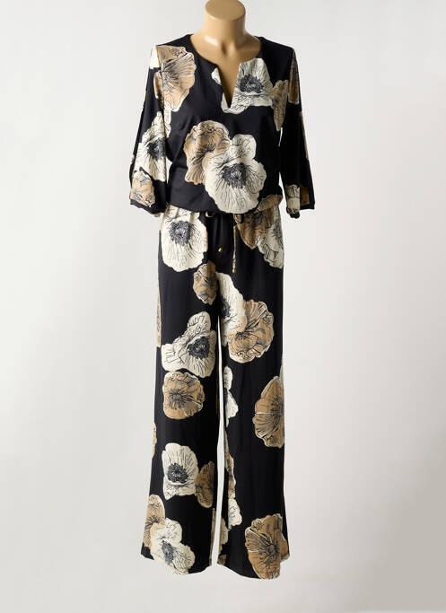 Combi-pantalon noir K-DESIGN pour femme