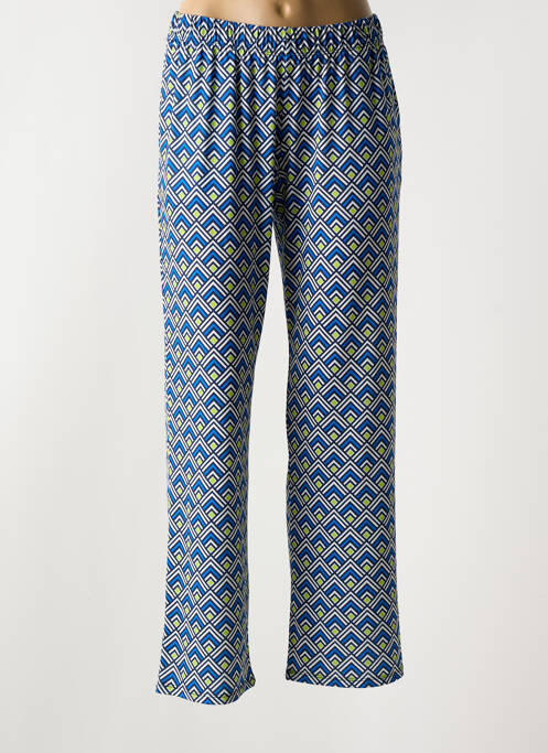 Pantalon droit bleu VANIA pour femme