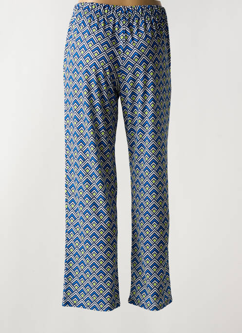 Pantalon droit bleu VANIA pour femme
