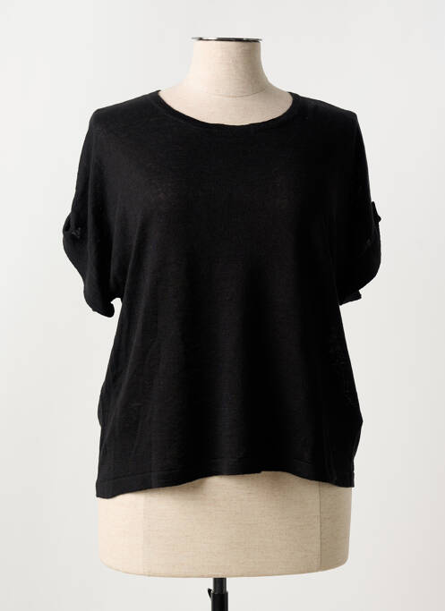 T-shirt noir CHARMING SMILE pour femme