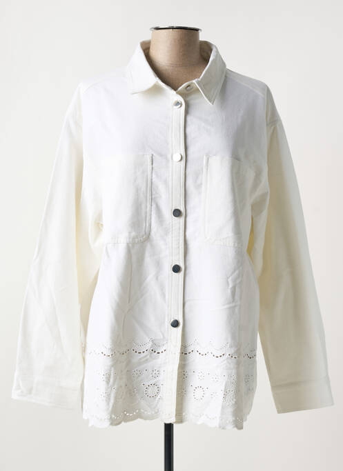 Veste casual blanc CISO pour femme