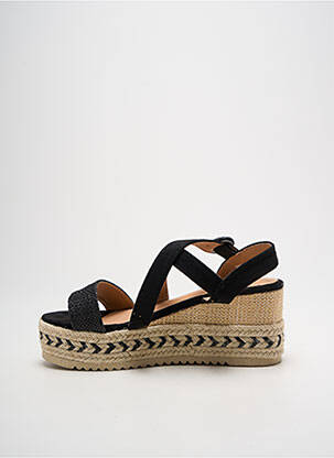 Sandales/nu pieds talon compensé talon de 4 à 6cm noir FINDLAY femme