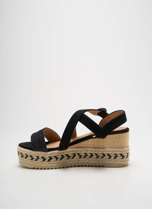 Sandales/nu pieds talon compensé talon de 4 à 6cm noir FINDLAY femme