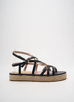 Sandales/nu pieds matière lisse talon plat jusqu'à 3cm noir FINDLAY femme