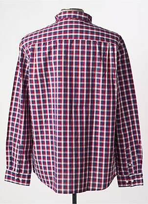 Chemise manches longues coupe droite rouge CAMBRIDGE homme