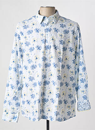 Chemise manches longues imprimé fleurs bleu CAMBRIDGE homme