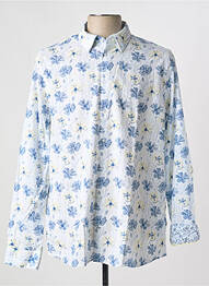 Chemise manches longues coupe droite bleu CAMBRIDGE homme