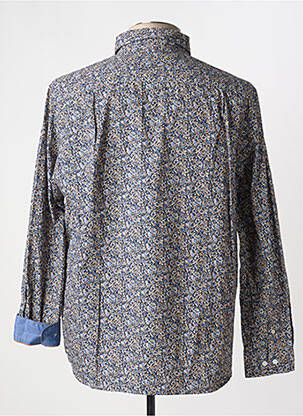 Chemise manches longues imprimé fleurs bleu CAMBRIDGE homme