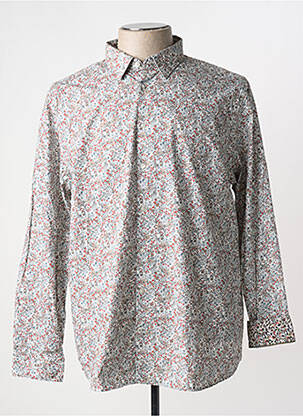 Chemise manches longues imprimé fleurs vert CAMBRIDGE homme
