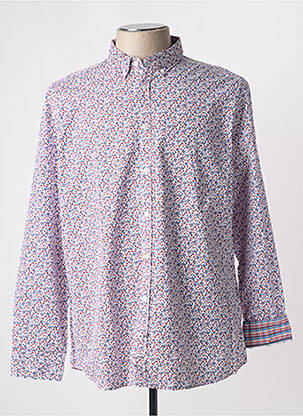 Chemise manches longues coupe droite rouge CAMBRIDGE homme