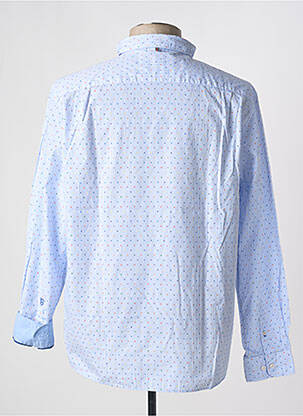 Chemise manches longues coupe droite bleu CAMBRIDGE homme