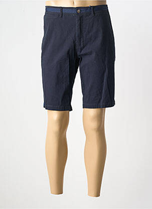 Bermuda stretch taille normale bleu CAMBRIDGE homme