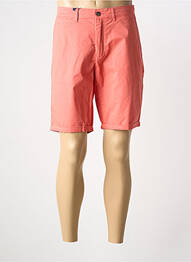 Bermuda taille à pinces taille normale orange CAMBRIDGE homme
