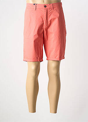Bermuda taille à pinces taille normale orange CAMBRIDGE homme