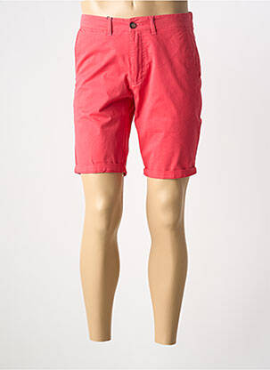 Bermuda taille à pinces taille normale rouge CAMBRIDGE homme