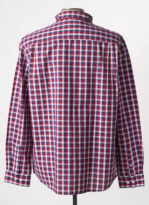 Chemise manches longues coupe droite rouge CAMBRIDGE homme