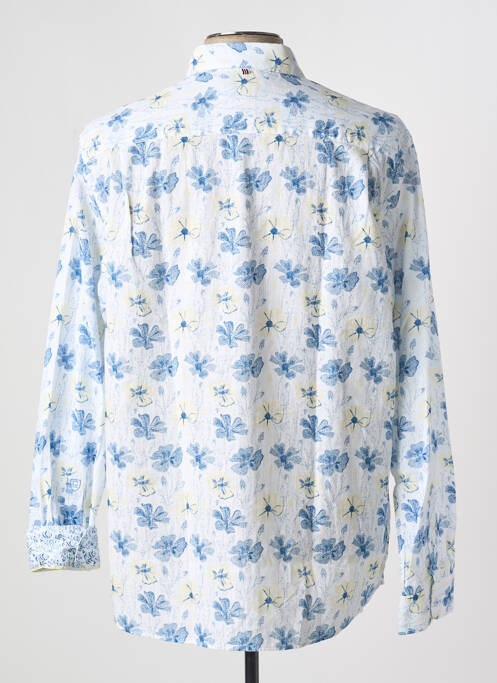 Chemise manches longues coupe droite bleu CAMBRIDGE homme