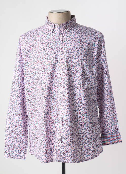 Chemise manches longues coupe droite rouge CAMBRIDGE homme